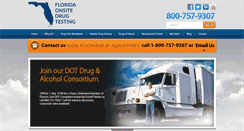 Desktop Screenshot of floridamobiledrugtesting.com